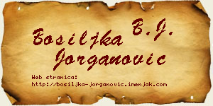 Bosiljka Jorganović vizit kartica